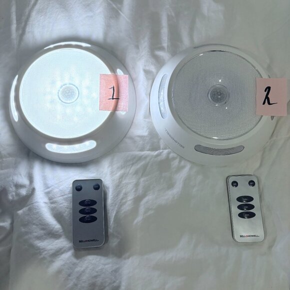 BELL HOWELL Mountable Closet Lights Set of 2 Each with Remote White Model# 8530 - Picture 3 of 7